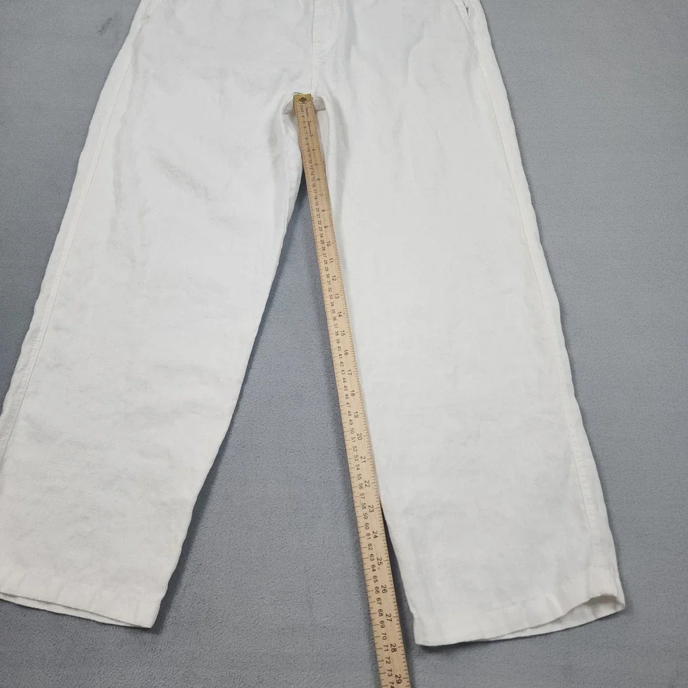 Tommy Bahama Pants Mens XL White Linen On The Beach Relax Drawstring Resort